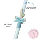 Vela Bautizo Comunion Personalizada La Bella Candela