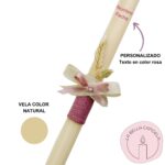 Vela Bautizo Comunion Personalizada La Bella Candela