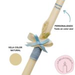 Vela Bautizo Comunion Personalizada La Bella Candela