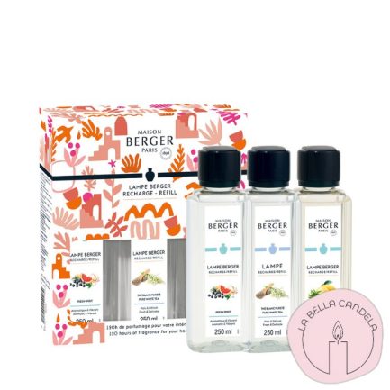 Cofre 3 Recargas Lámpara Berger Estivale – Maison Berger Paris (3 x 250 ml)