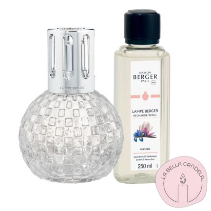 Lampe Berger Disco Transparente + Perfume Liliflora 250ml