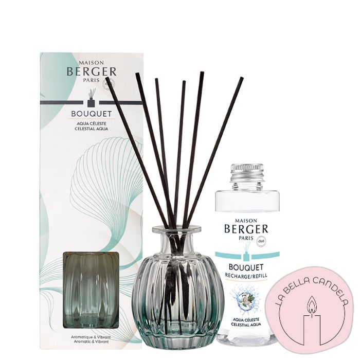 5(2) Bouquet Perfumado Corali+ Perfume Aqua Celeste 100ml